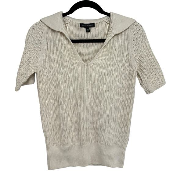 Banana Republic Kina Cotton Sailor Sweater in Transition Cream - Size XS - Picture 4 of 8